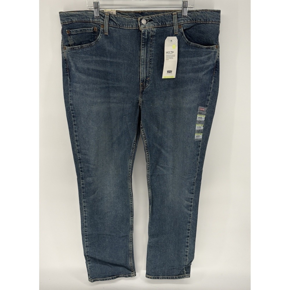 Levis 511 Slim Fit Jeans Mens 42x32 Blue Medium Wash Denim Stretch NWT Plus Size